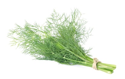 Photo of Bunch of fresh dill isolated on white