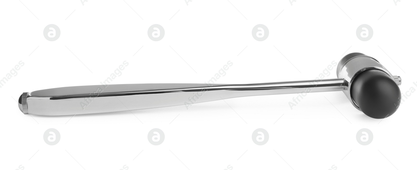 Photo of Reflex hammer isolated on white. Nervous system diagnostic