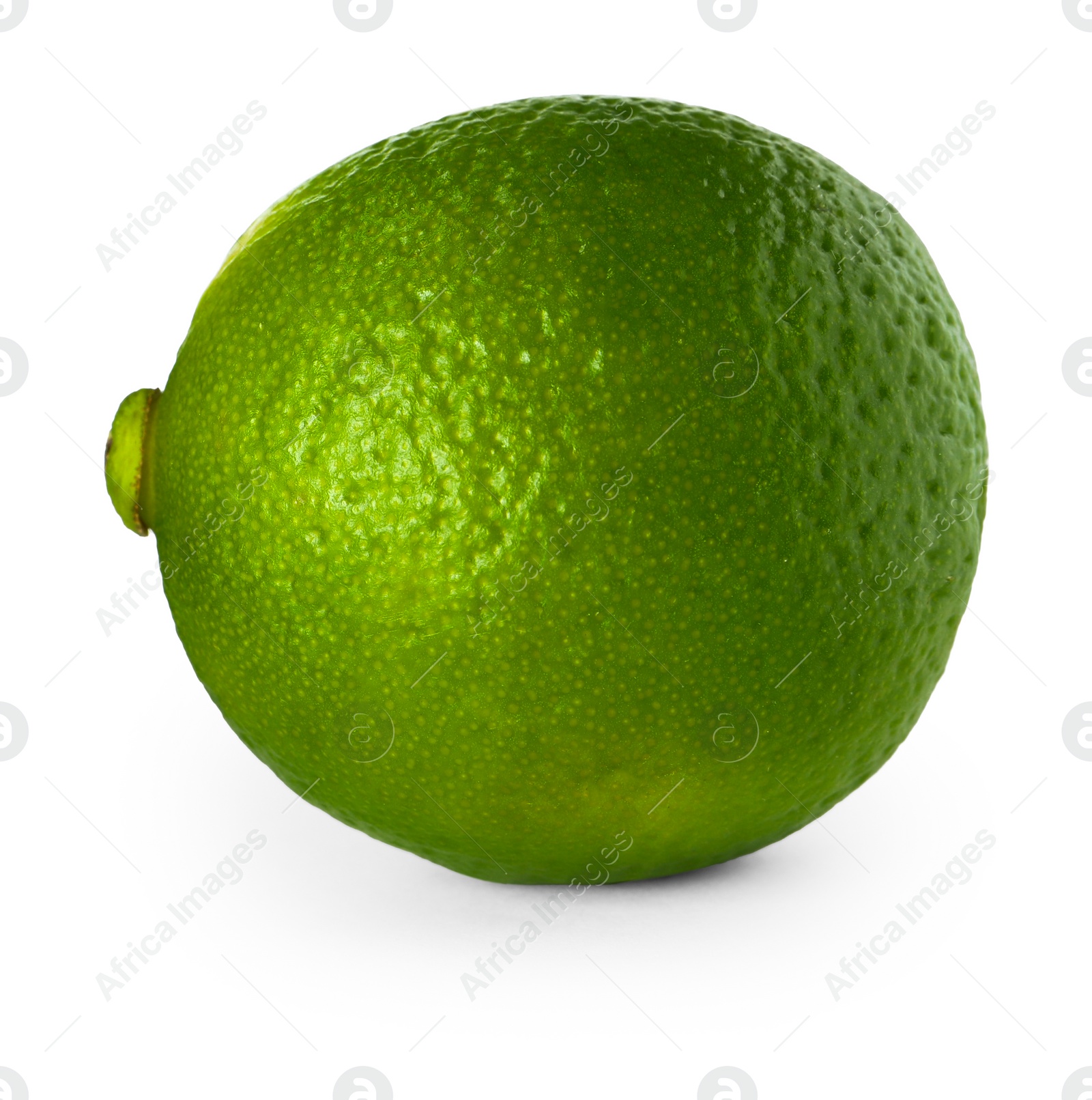 Photo of Fresh green ripe lime isolated on white