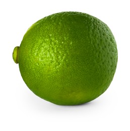 Photo of Fresh green ripe lime isolated on white