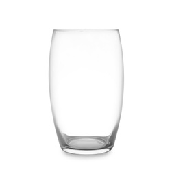 Photo of New clean empty glass isolated on white