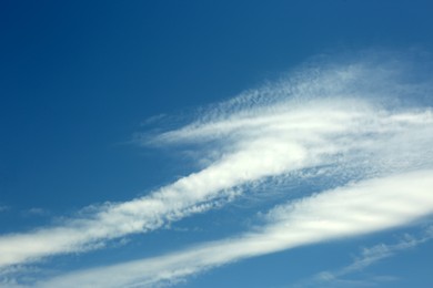 Photo of Beautiful white clouds in blue sky on sunny day