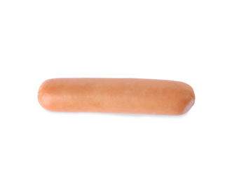 Tasty sausage on white background. Meat product