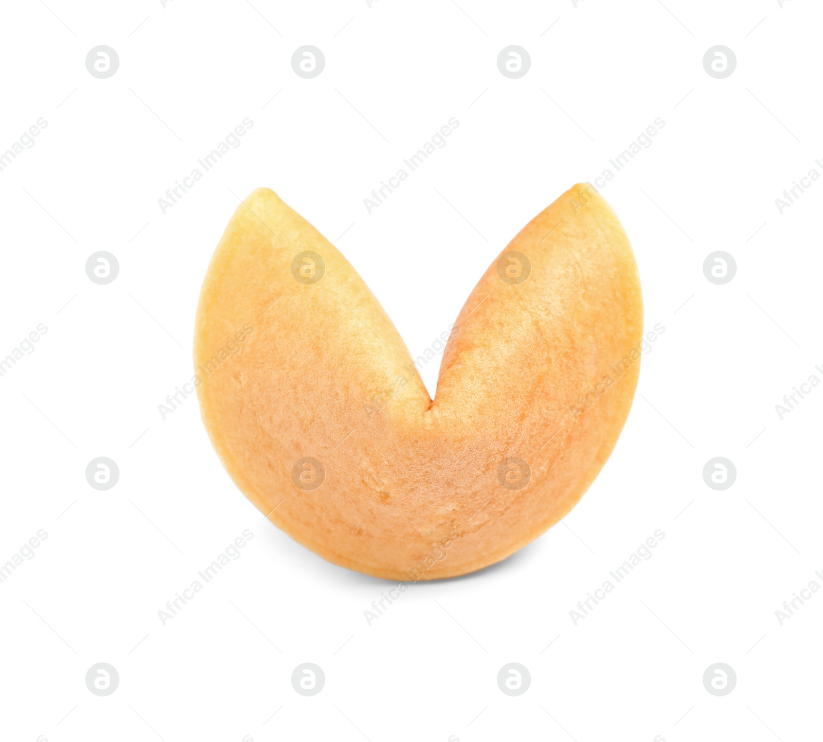 Photo of Traditional homemade fortune cookie isolated on white