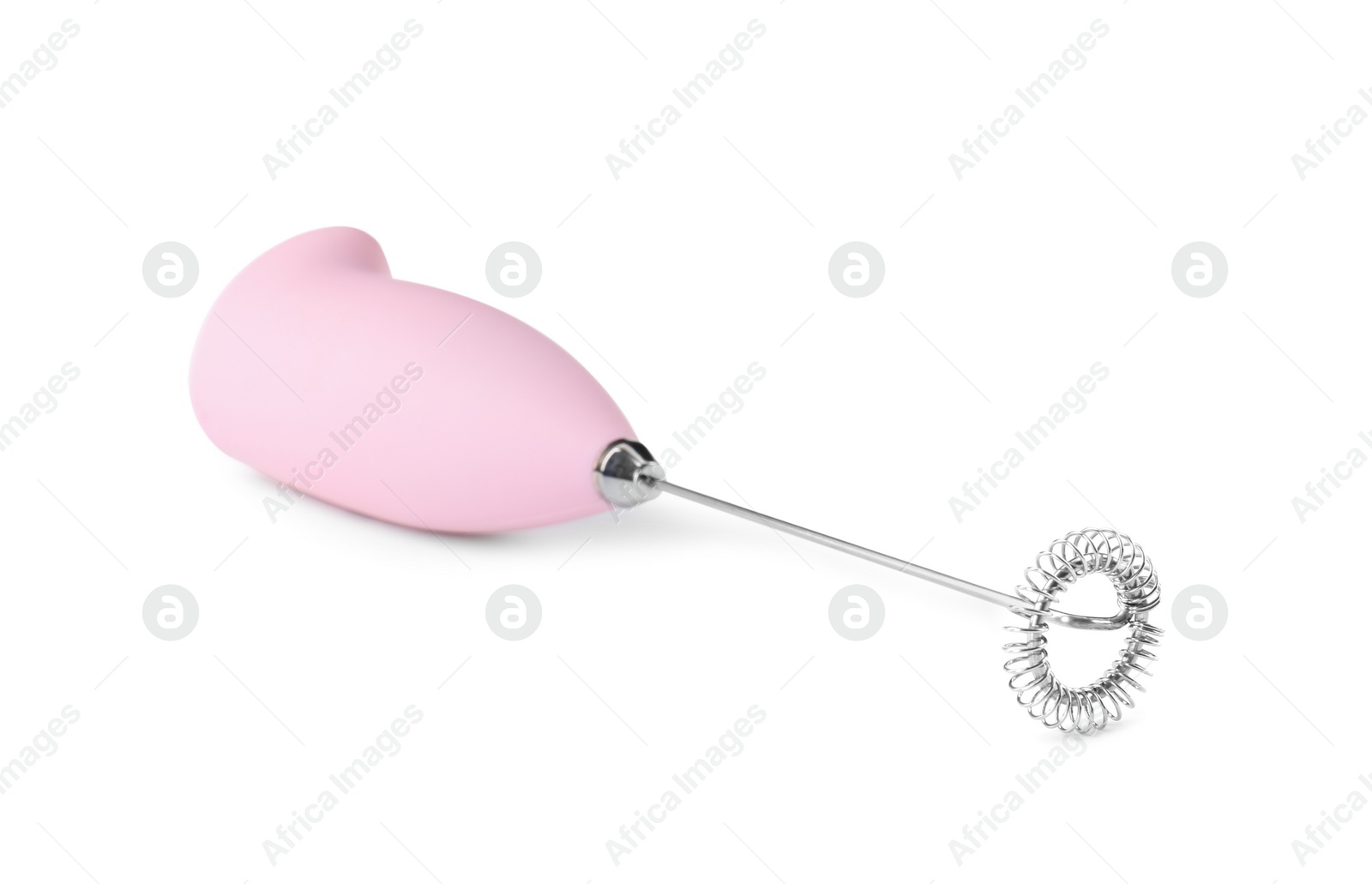 Photo of One milk frother wand isolated on white