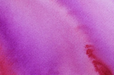 Abstract magenta watercolor painting as background, top view