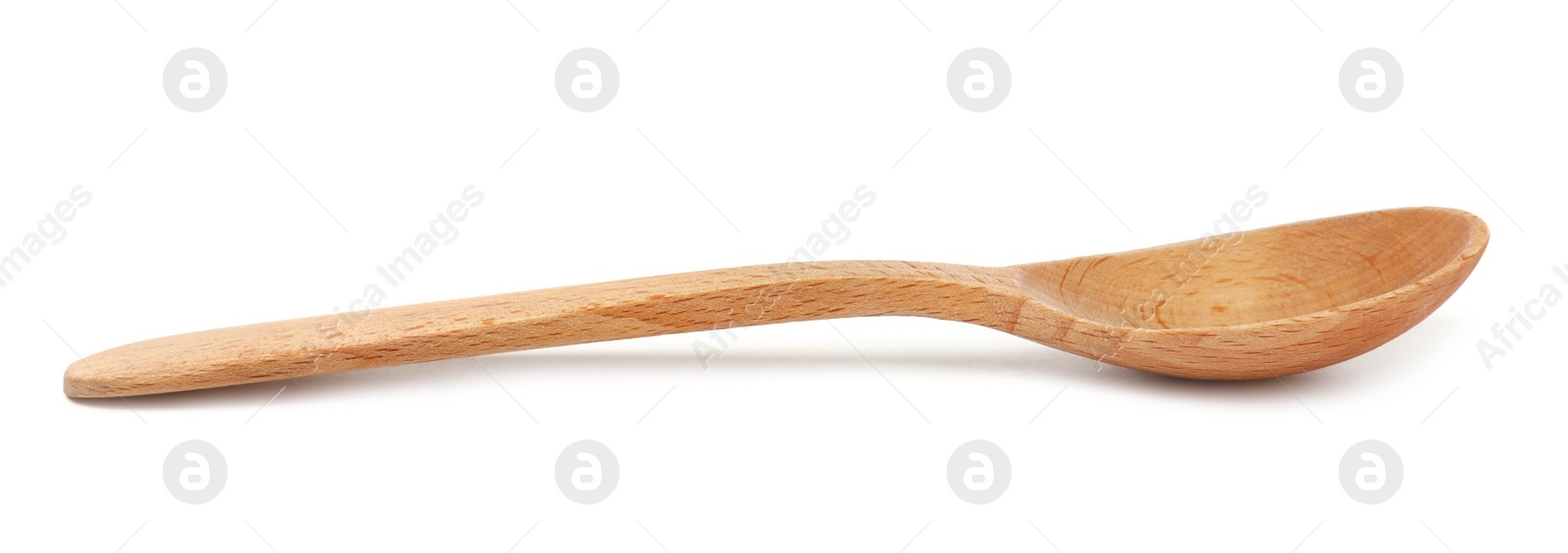 Photo of Wooden spoon isolated on white. Cooking utensil