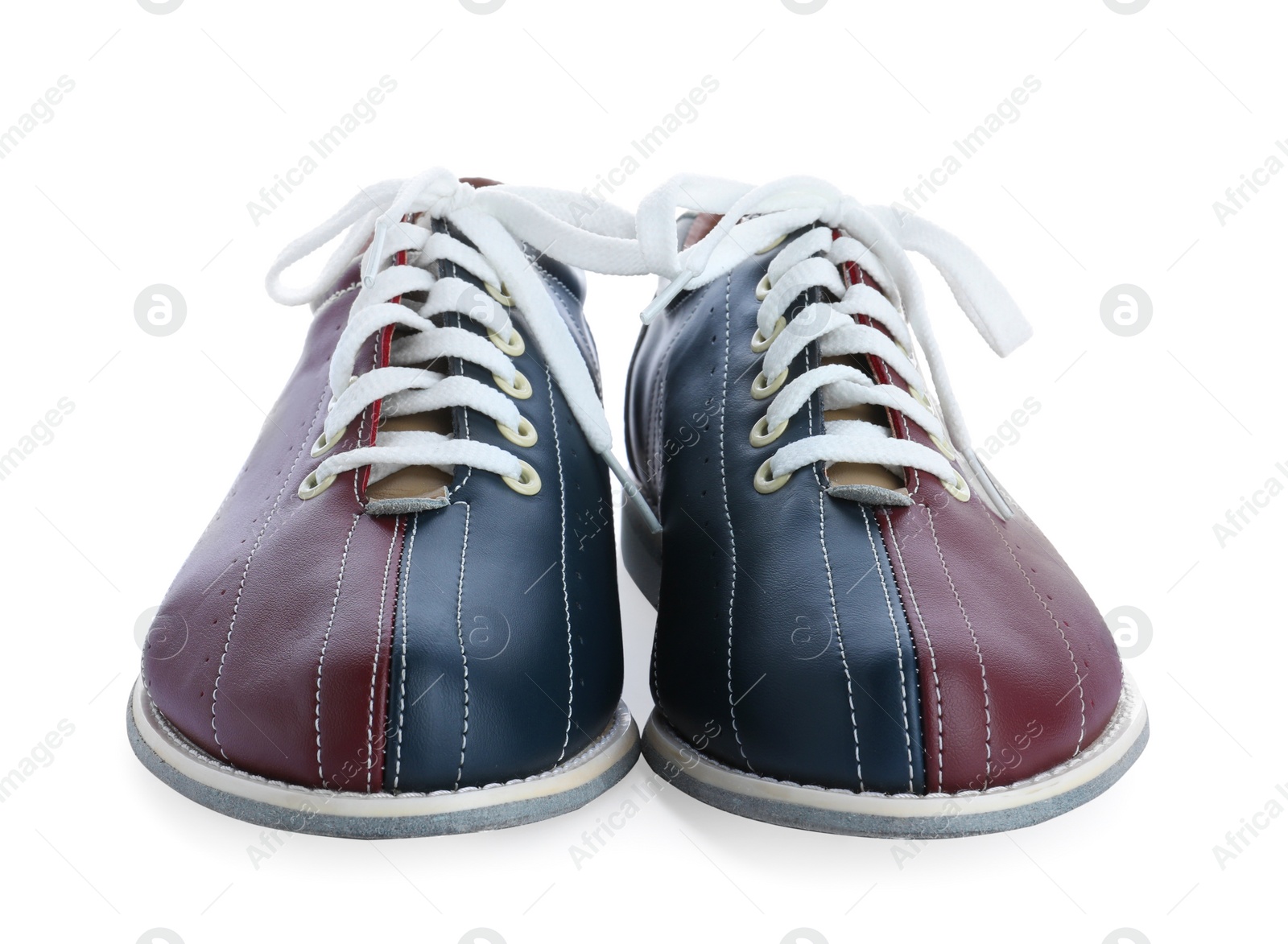 Photo of Pair of bowling shoes isolated on white