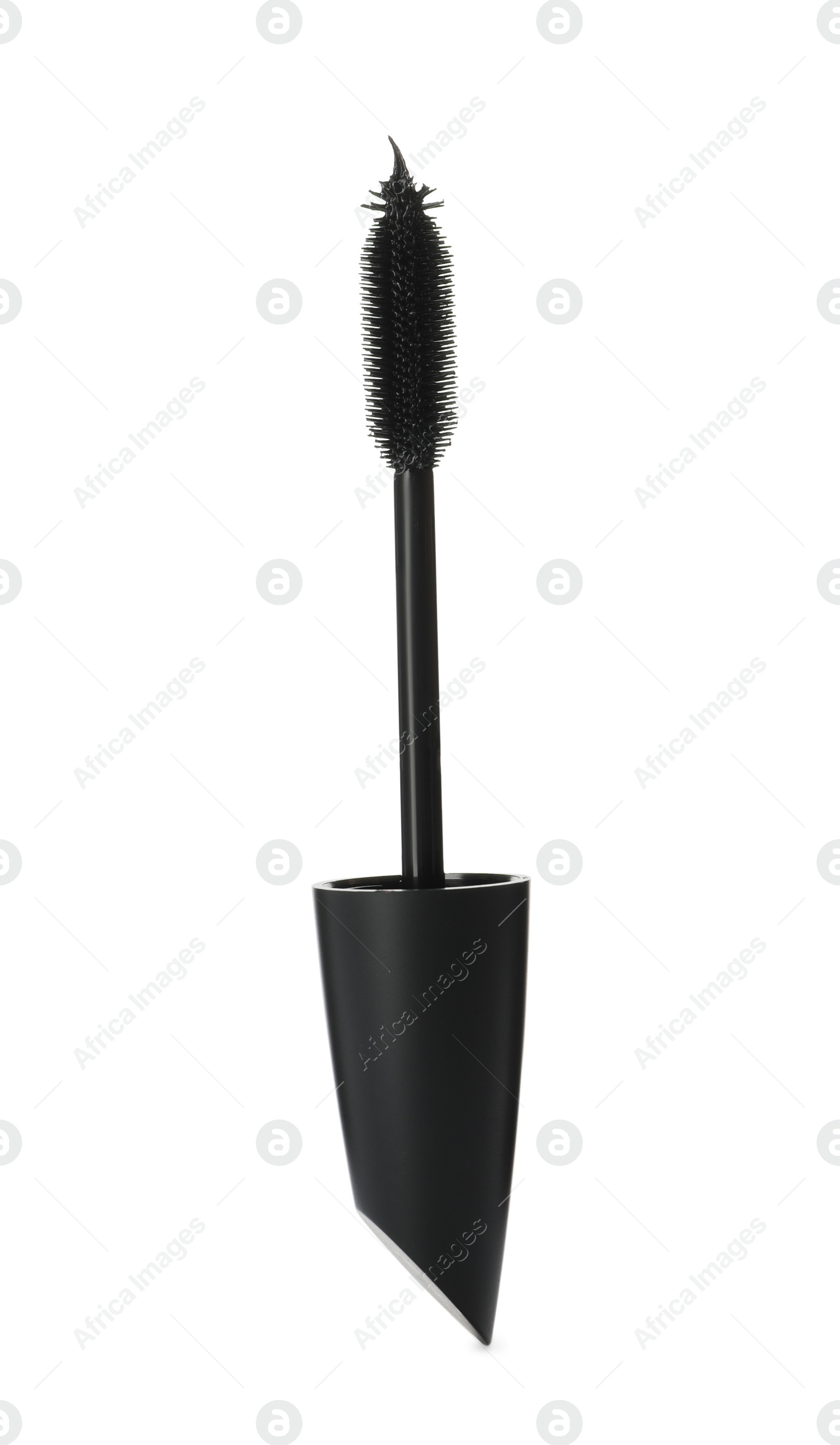 Photo of Mascara wand on white background. Makeup product
