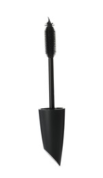 Mascara wand on white background. Makeup product