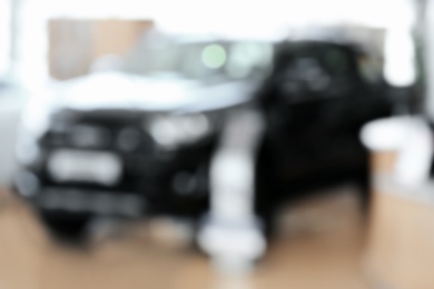 Photo of Blurred view of car salon