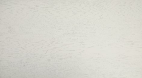 Photo of Texture of white wooden surface as background, top view