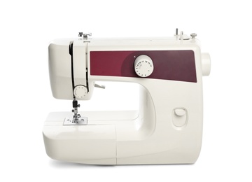 Photo of Sewing machine on white background