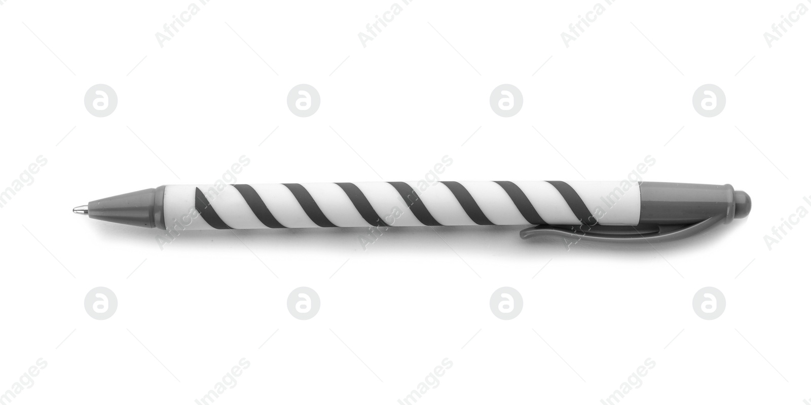 Photo of Pen on white background. Stationery for school