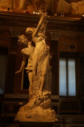 Photo of Rome, Italy - February 3, 2024: Daphne and Apollo Statue by Gian Lorenzo Bernini in Borghese Gallery