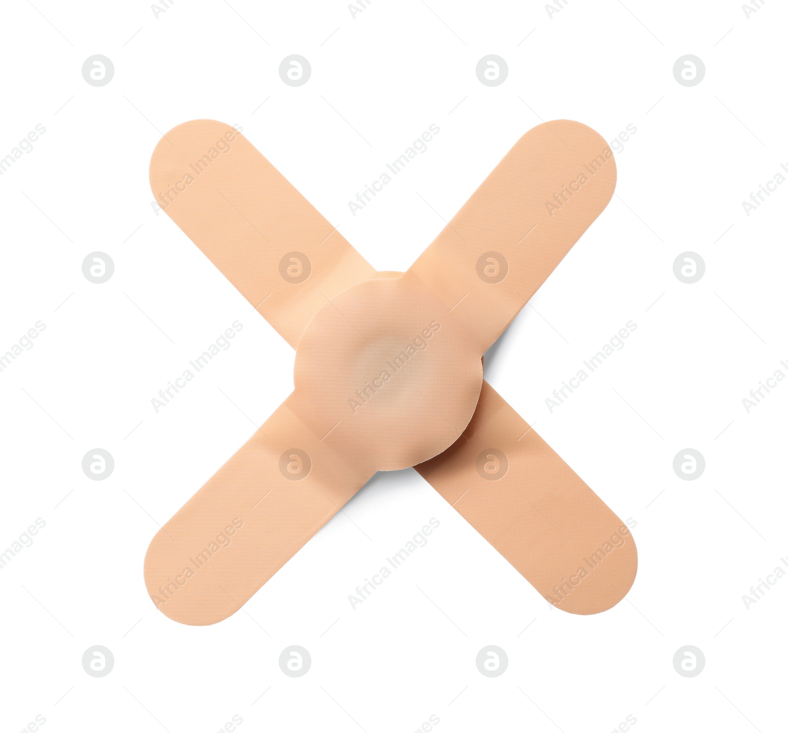 Medical sticking plasters isolated on white. First aid item Photo of Medical sticking plasters isolated on white. First aid item
