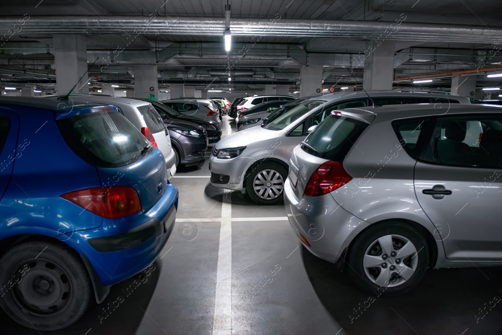 Photo of View of different cars in underground parking