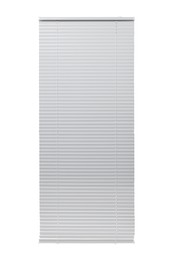 Image of Stylish horizontal window blinds on white background
