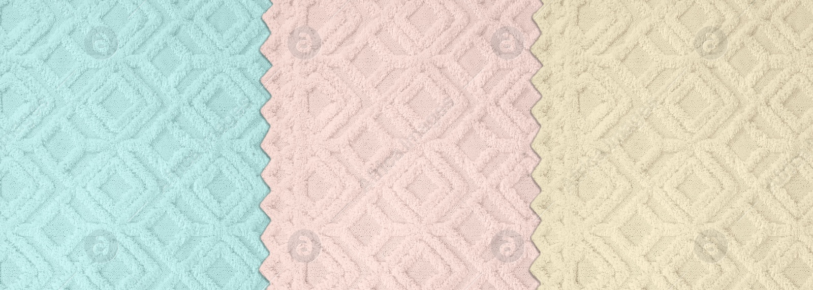 Image of Collage with carpet texture in different colors