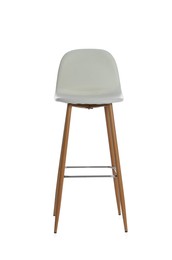 Stylish bar stool isolated on white. Interior element