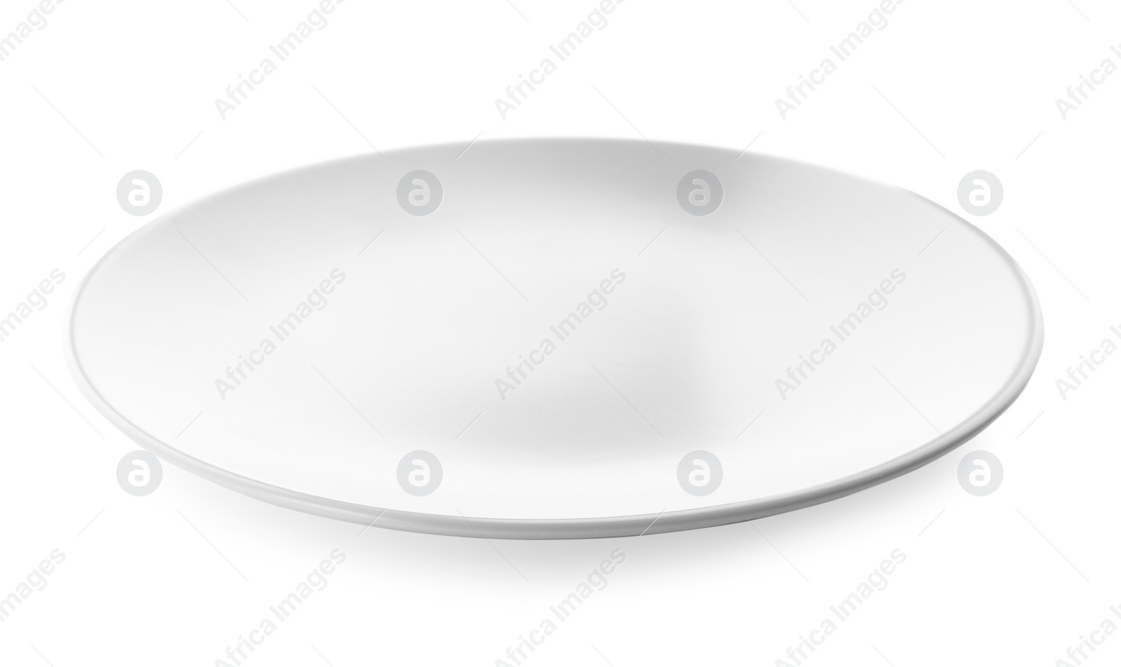 Photo of Clean empty ceramic plate isolated on white