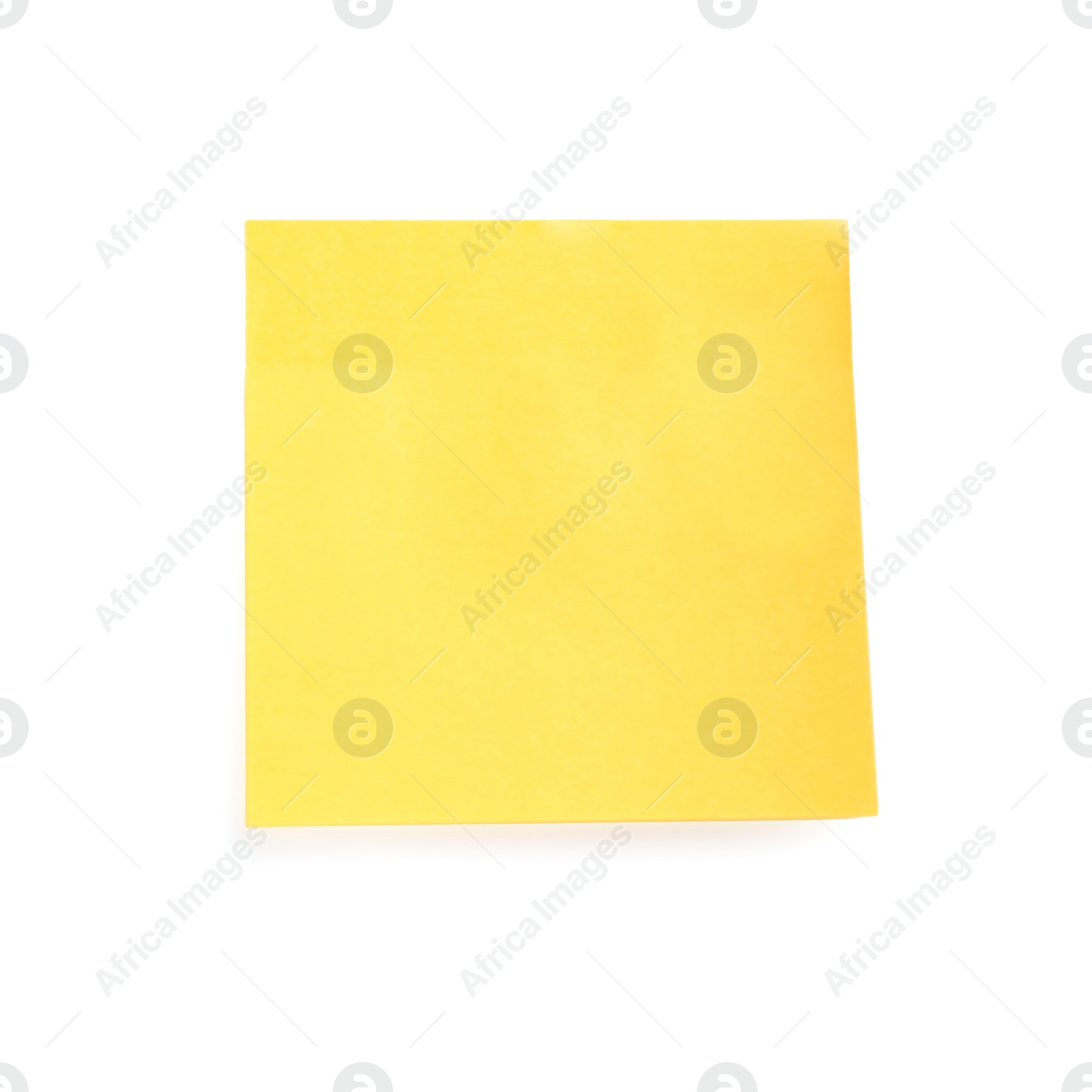 Photo of Blank orange sticky note isolated on white. Space for text