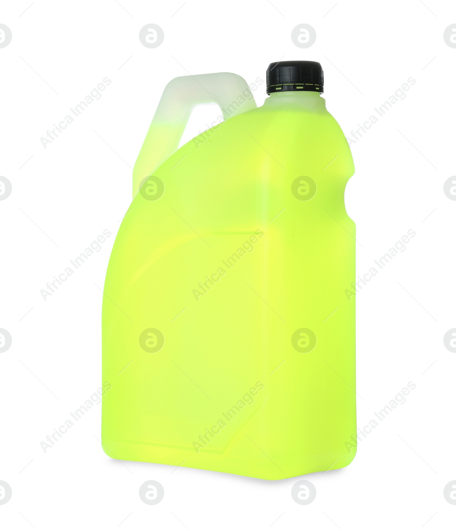 Photo of Bottle of cleaning product isolated on white