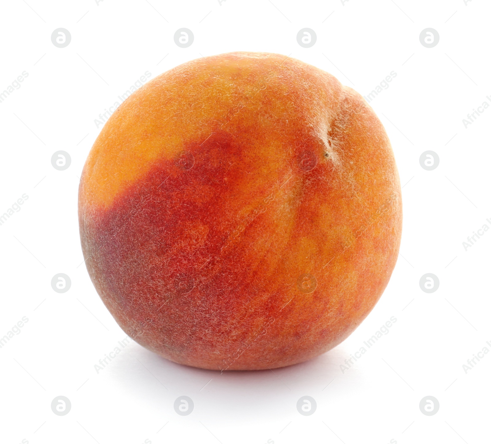 Photo of Fresh sweet peach on white background