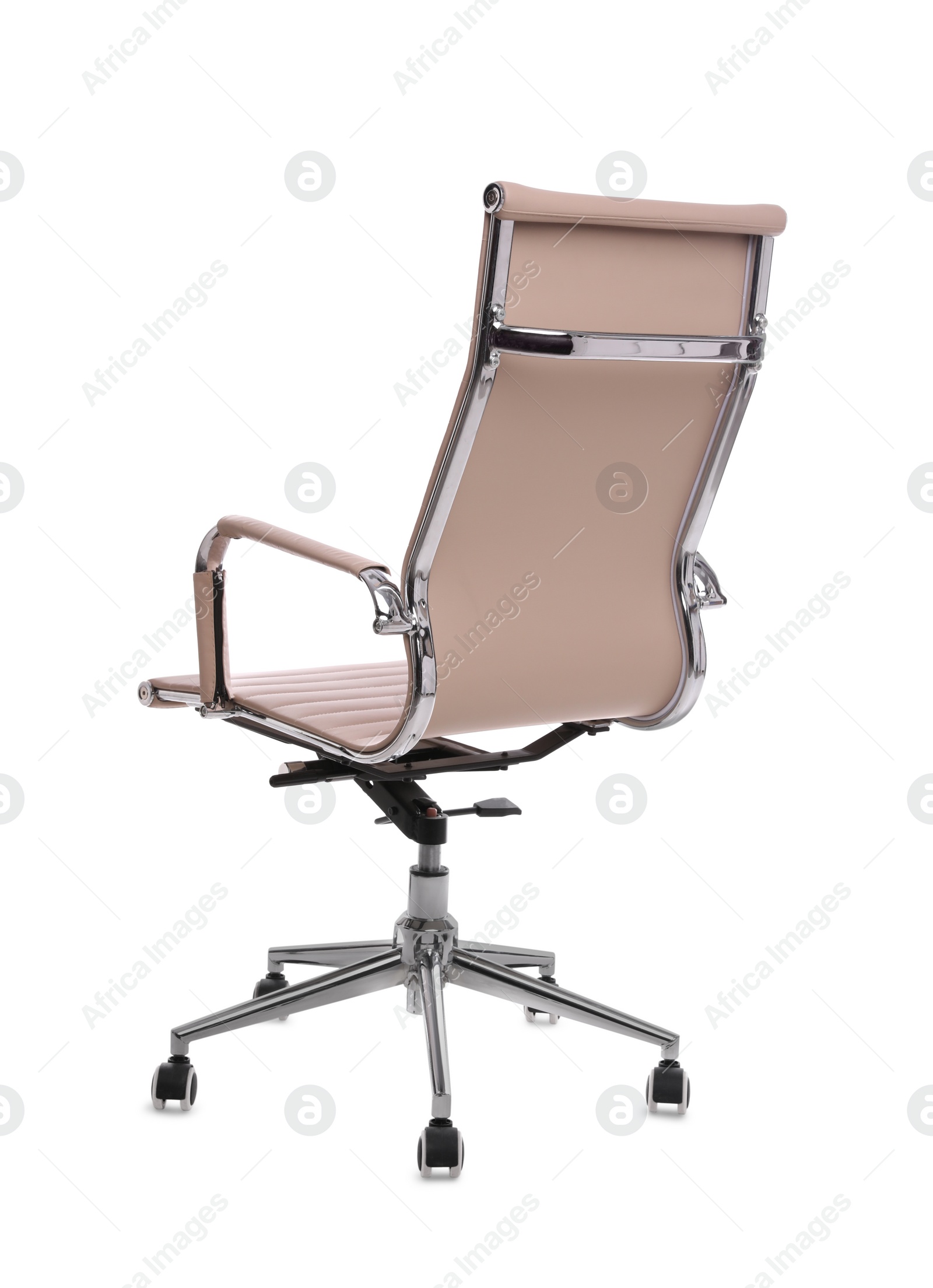 Photo of Comfortable leather office chair isolated on white