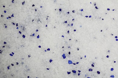 Silica gel cat litter as background, closeup