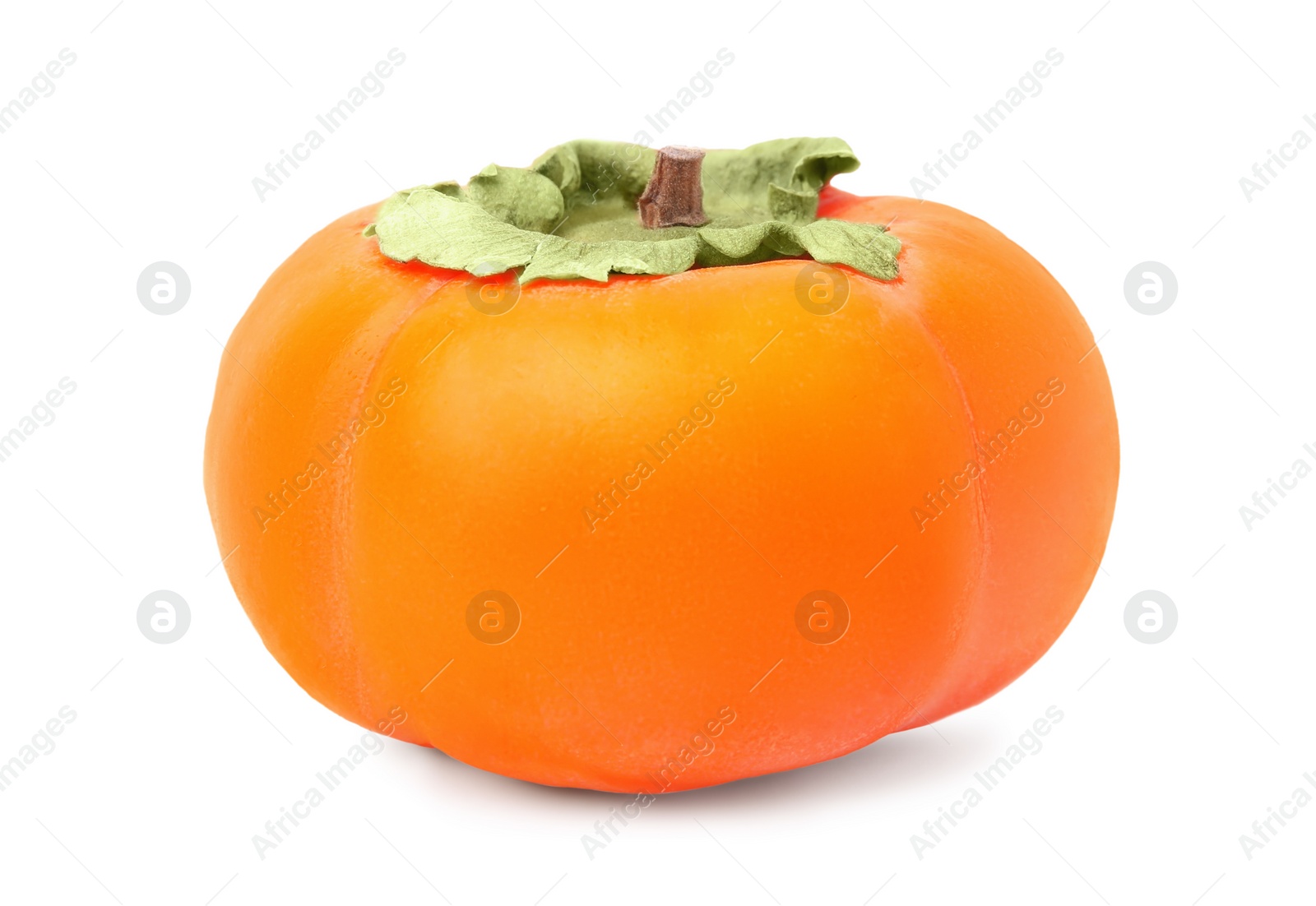 Photo of Delicious ripe juicy persimmon isolated on white