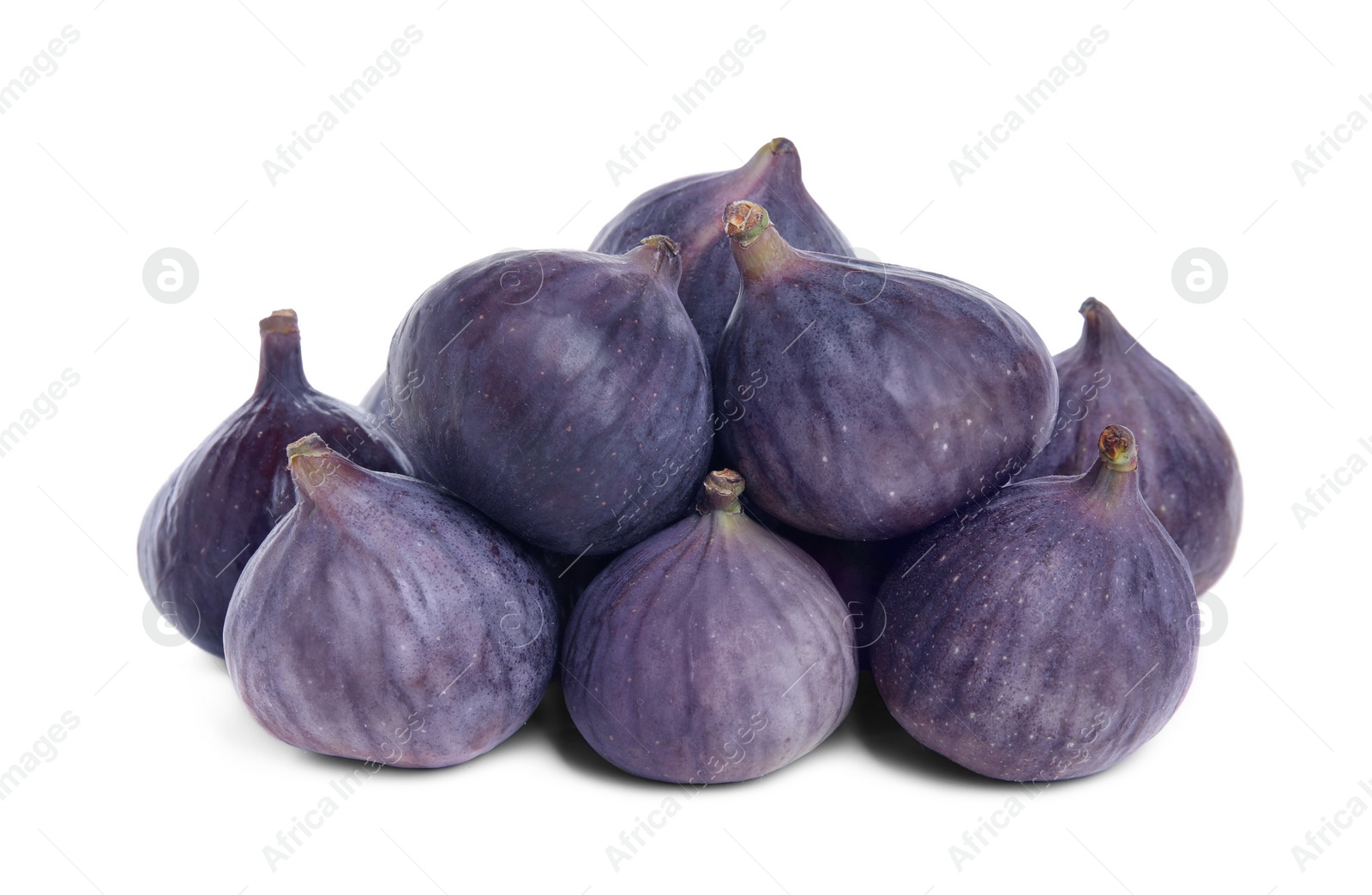 Photo of Whole ripe fresh figs isolated on white