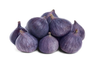 Whole ripe fresh figs isolated on white