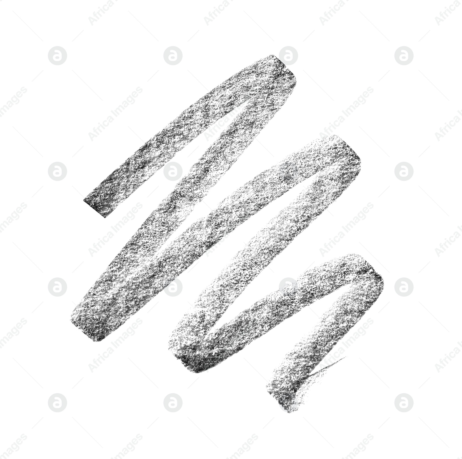 Photo of Hand drawn pencil scribble on white background, top view