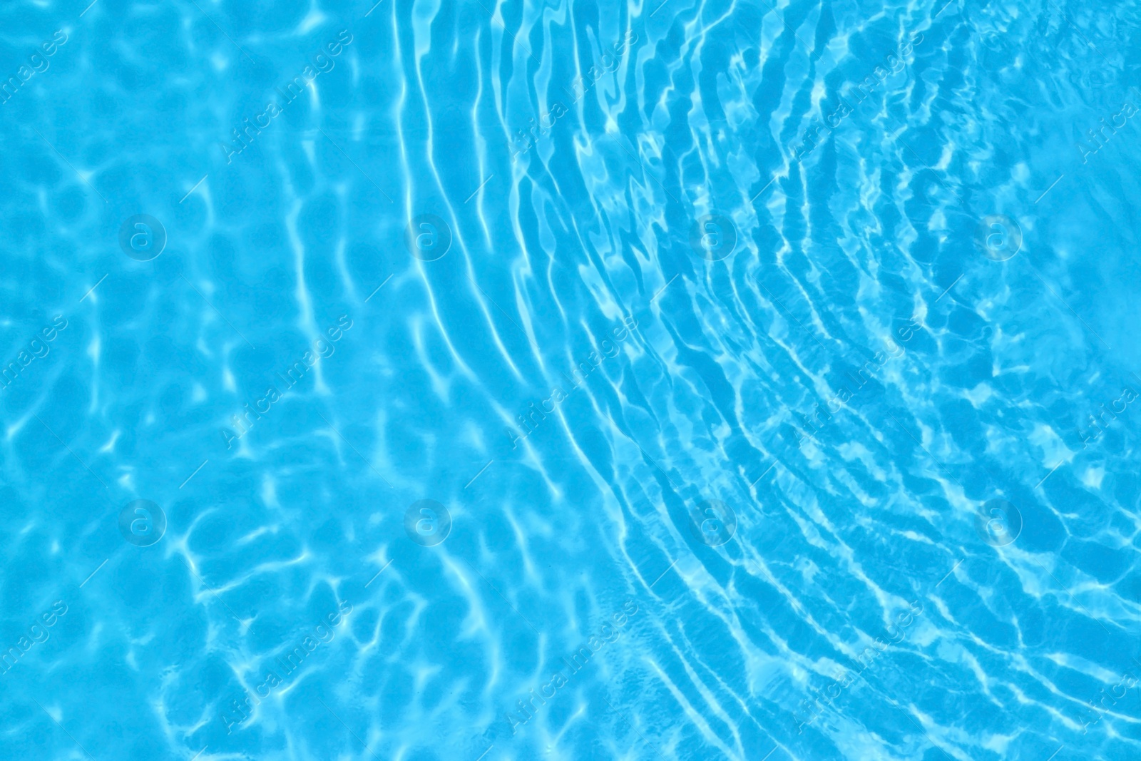 Image of Pure water with ripples in swimming pool