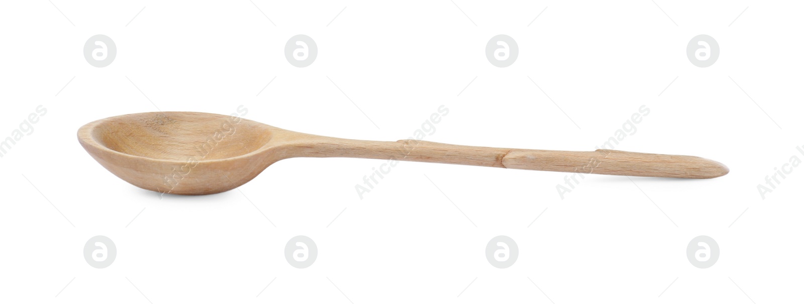 Photo of Wooden spoon isolated on white. Cooking utensil