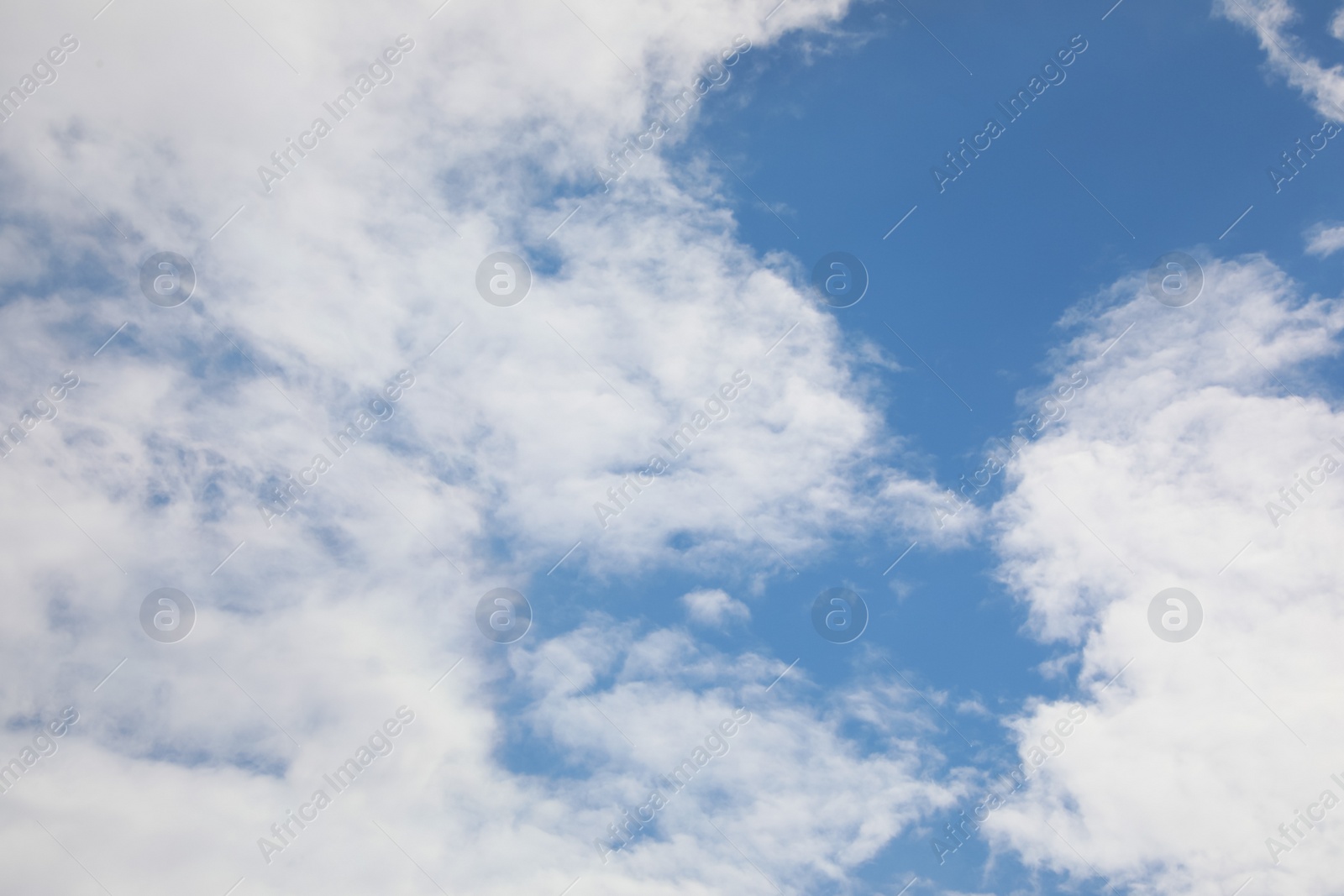 Photo of Picturesque view of beautiful blue sky with fluffy clouds