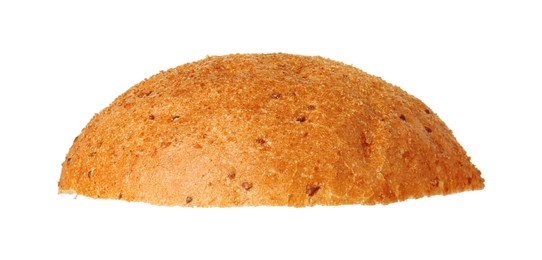 Photo of Half of fresh burger bun isolated on white