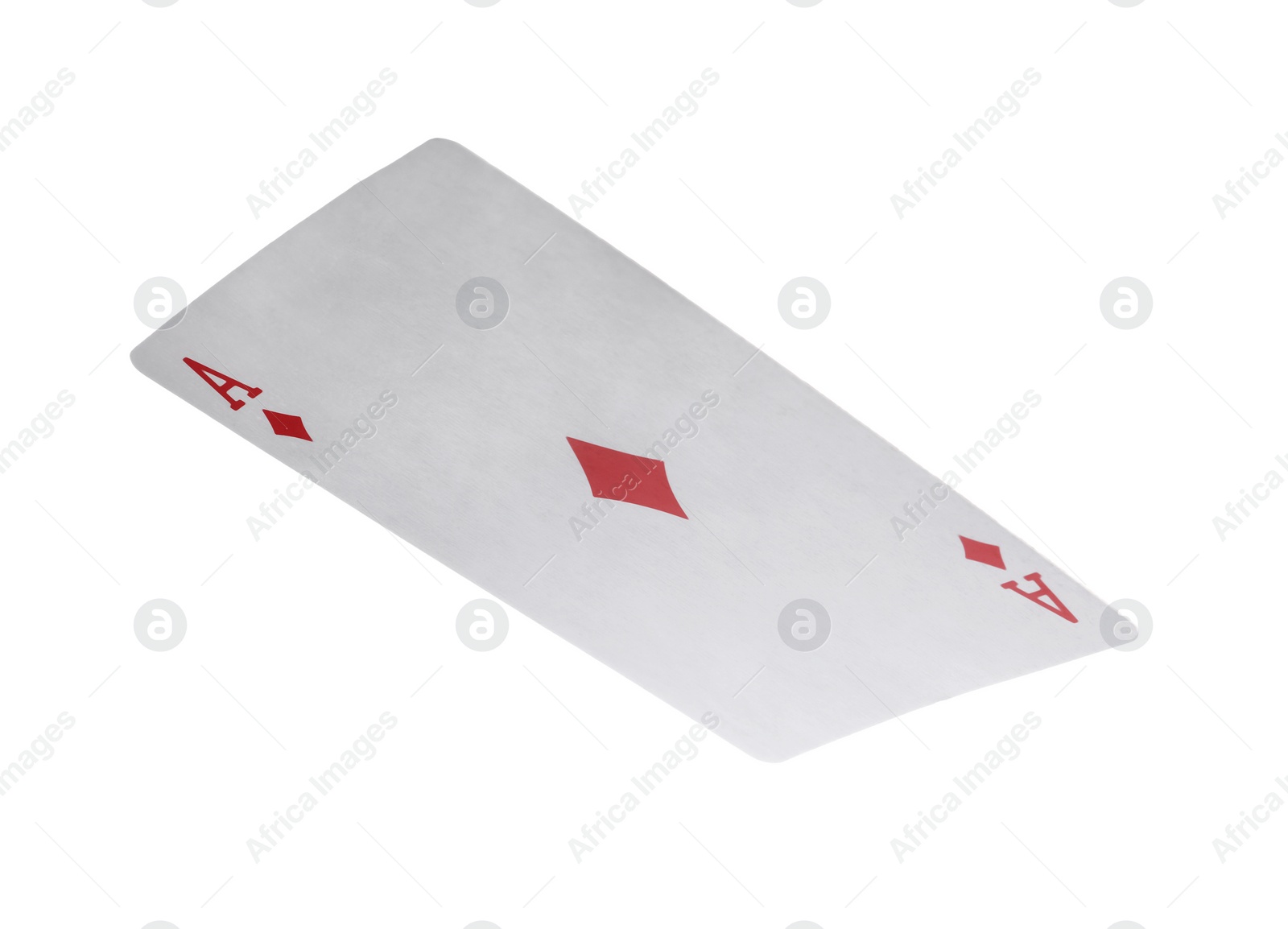 Photo of Playing card isolated on white. Poker game