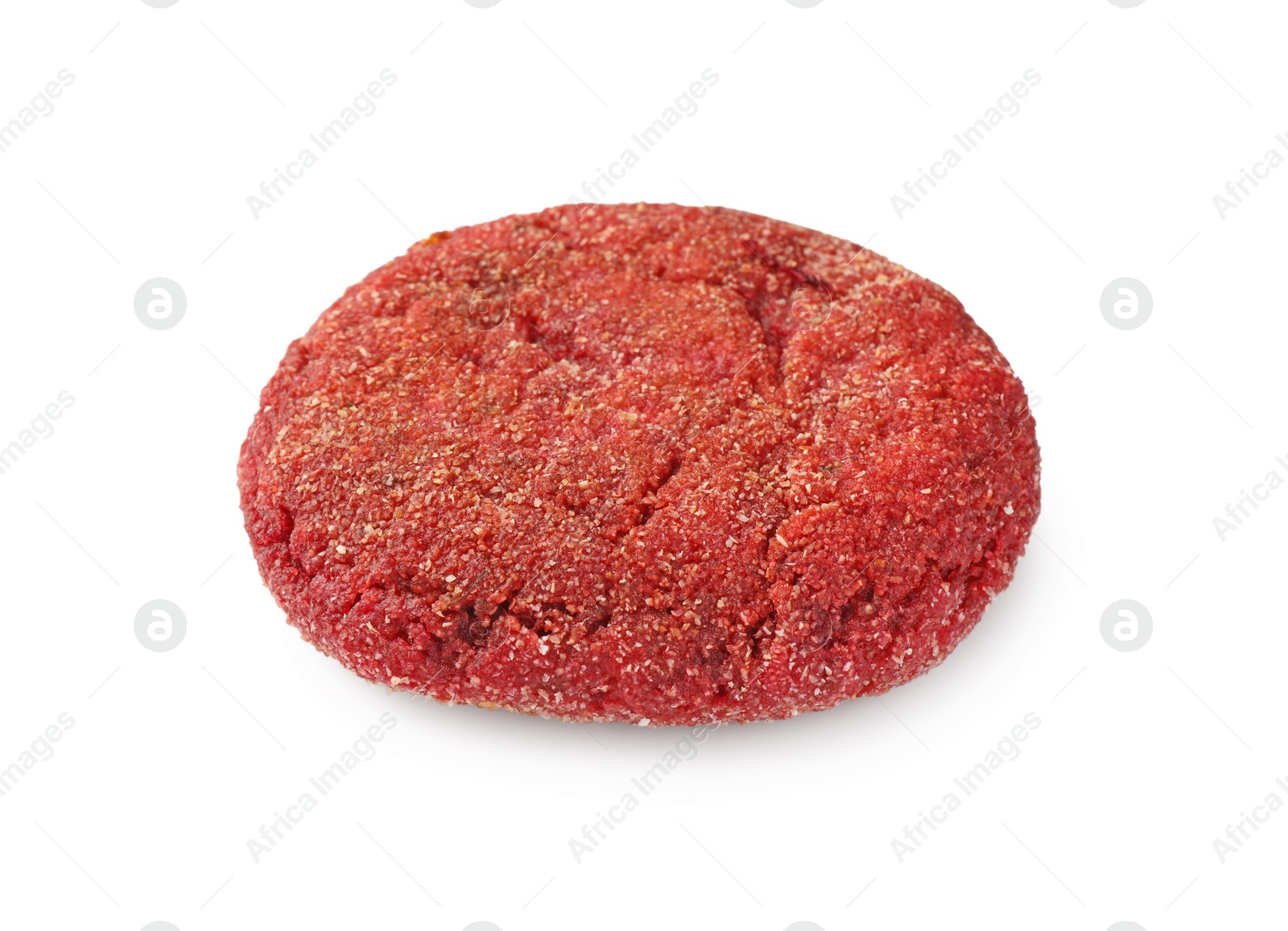 Photo of One tasty vegan cutlet isolated on white