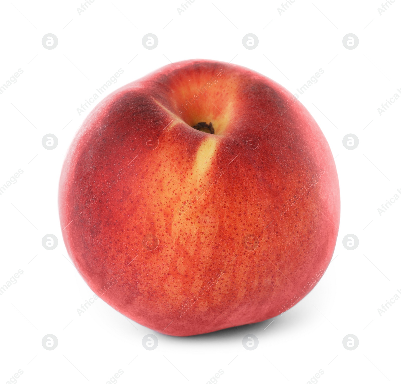 Photo of Delicious ripe sweet peach isolated on white