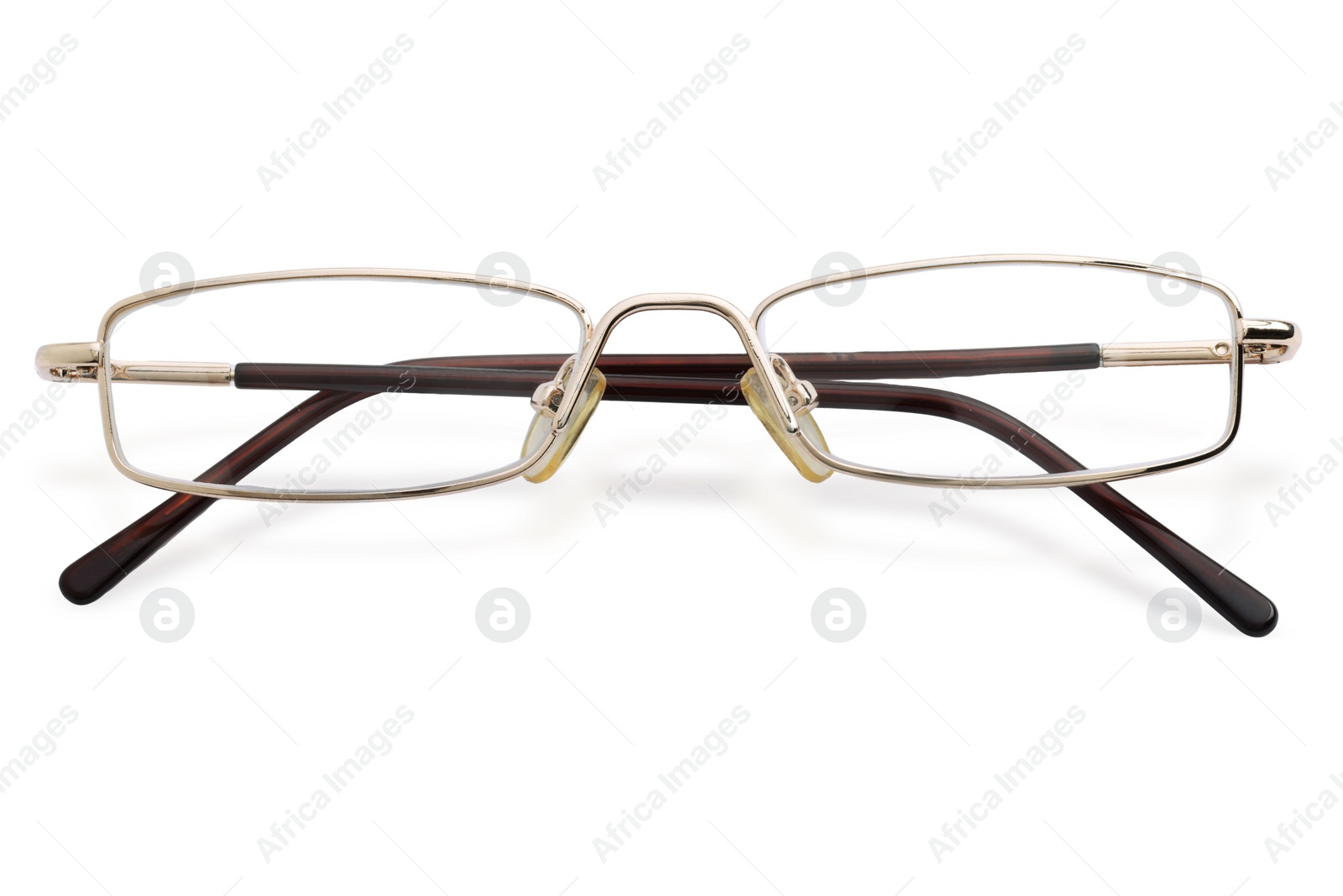 Photo of Stylish pair of glasses isolated on white