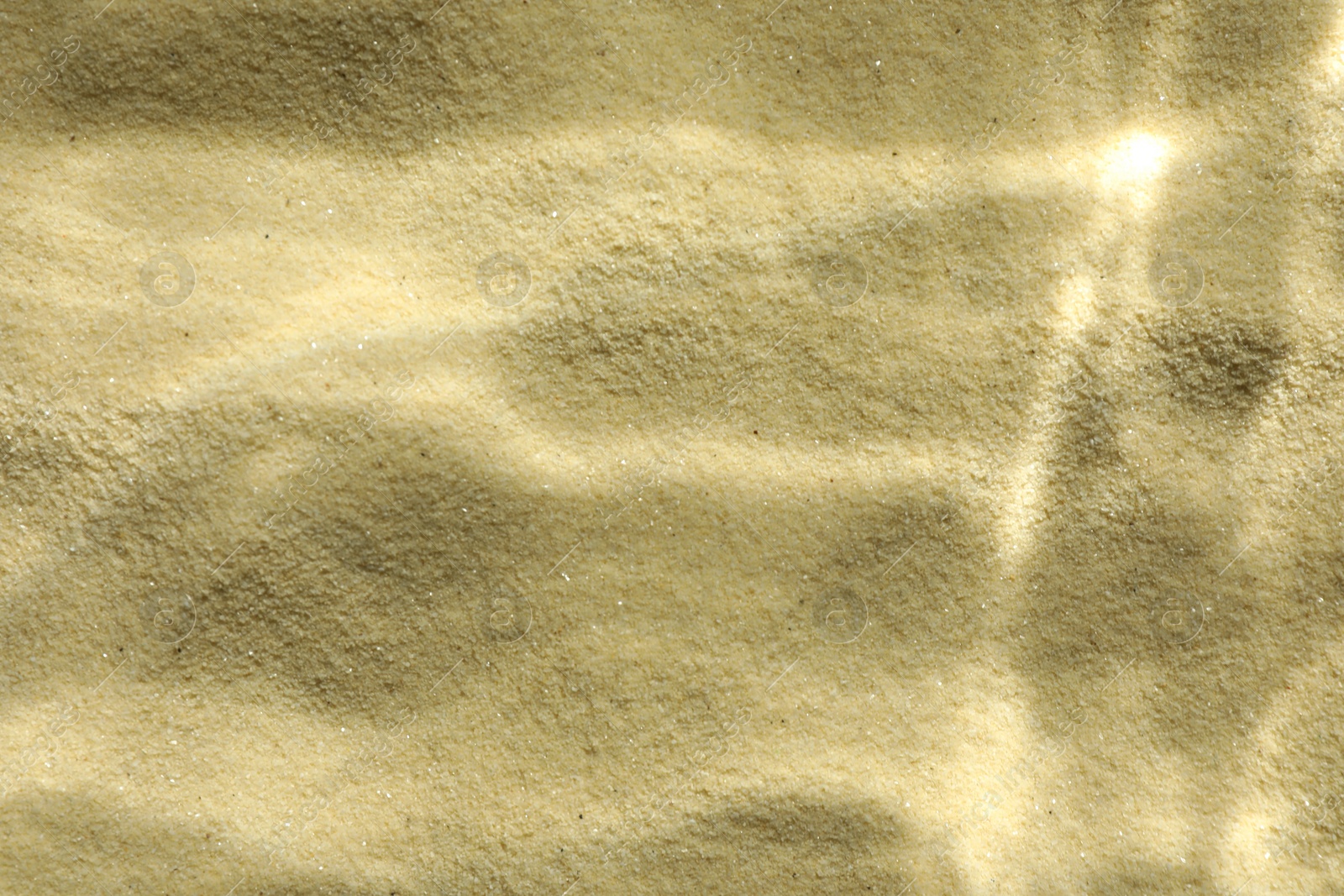 Photo of Sand under water as background, top view