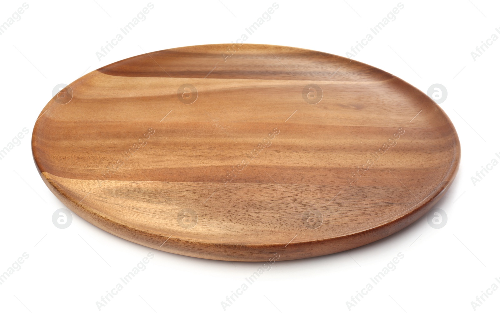 Photo of One new wooden board on white background