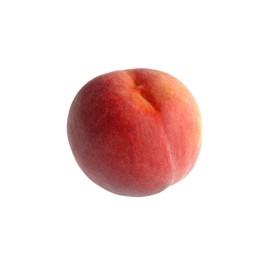 Delicious ripe juicy peach isolated on white