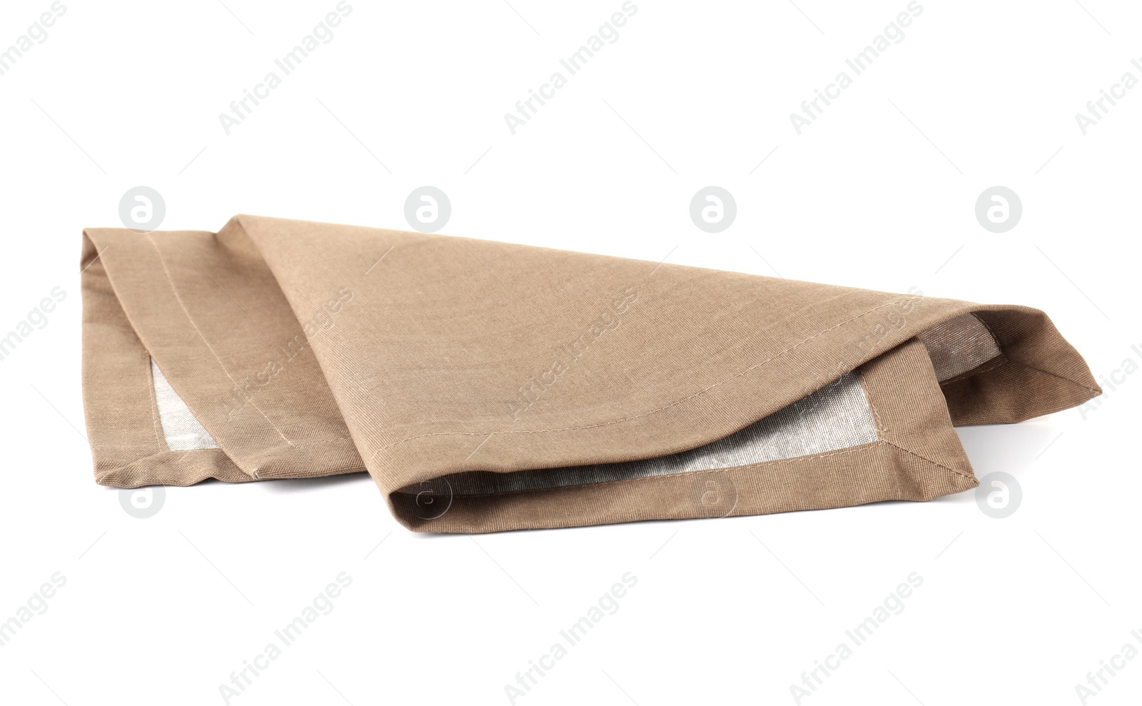 Photo of Fabric napkin for table setting on white background