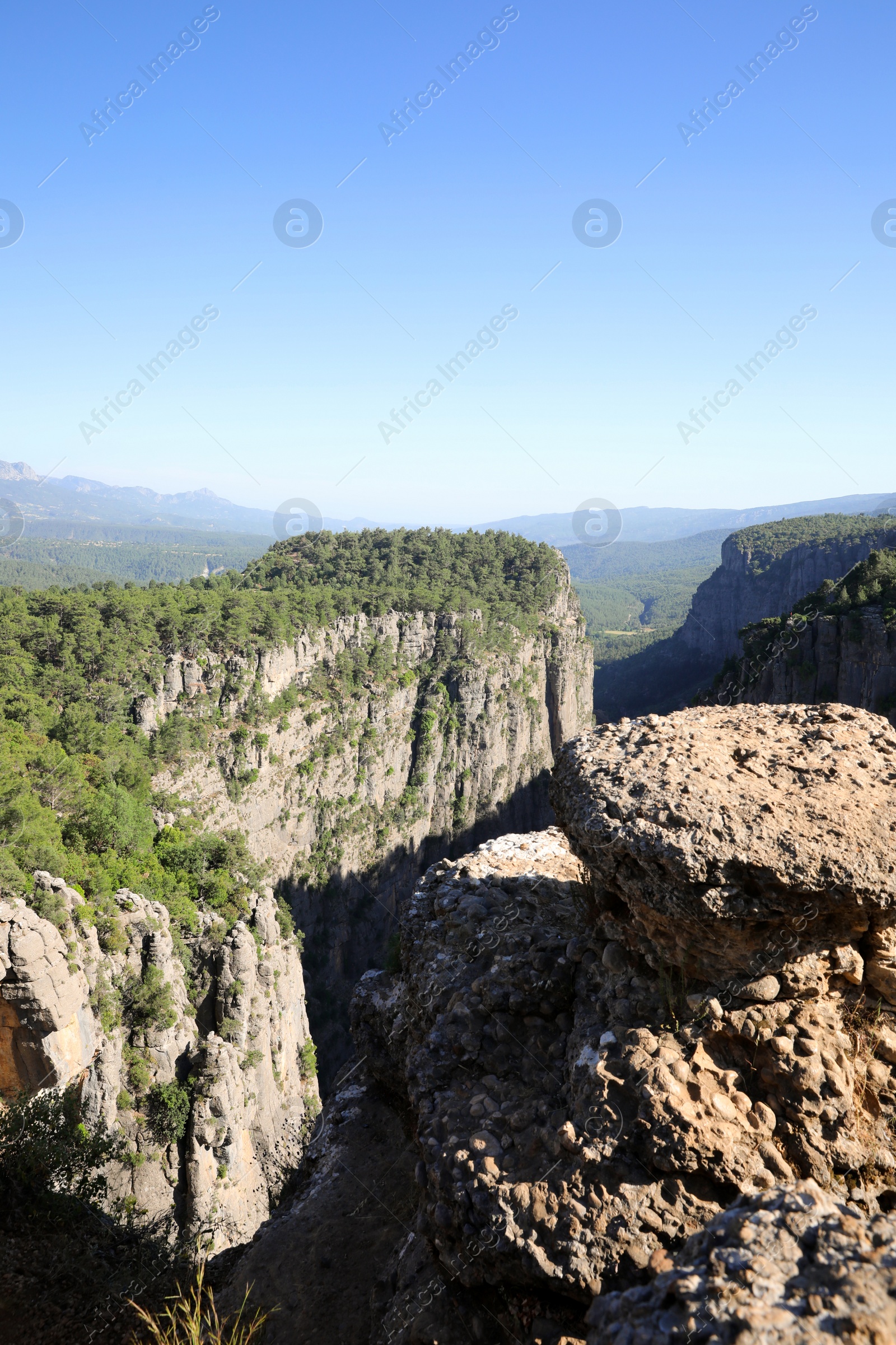 Photo of Beautiful landscape with canyon on sunny day