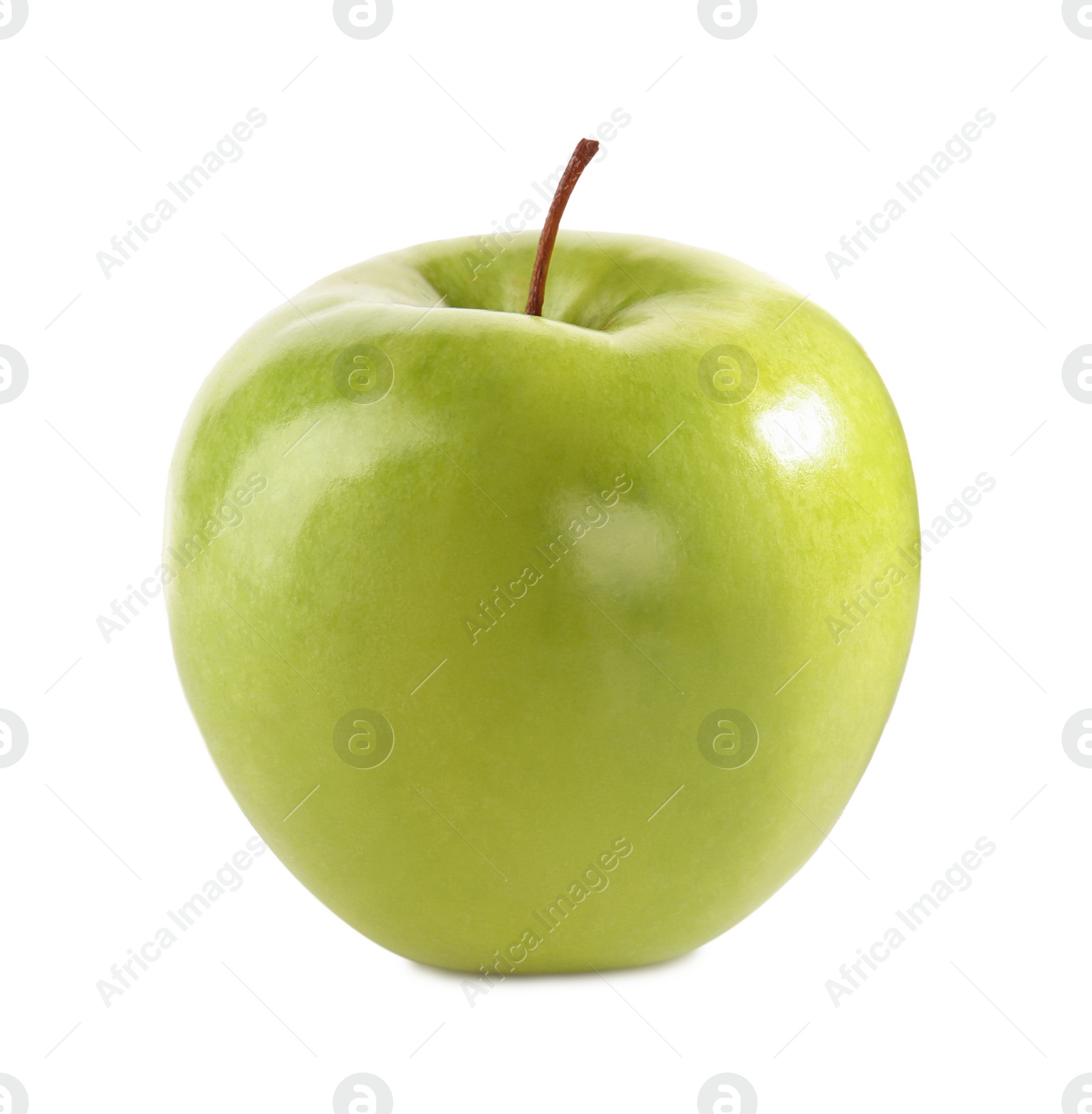 Photo of Fresh juicy yellow apple isolated on white