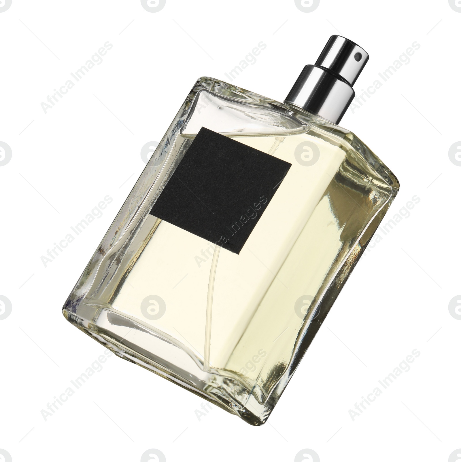 Photo of Luxury perfume in bottle isolated on white