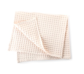 Waffle napkin for table setting on white background